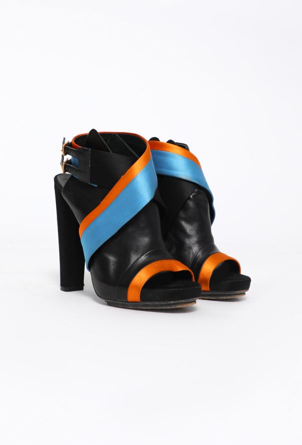Balenciaga Resort 2010 Satin Wrap Slingbacks - 3
