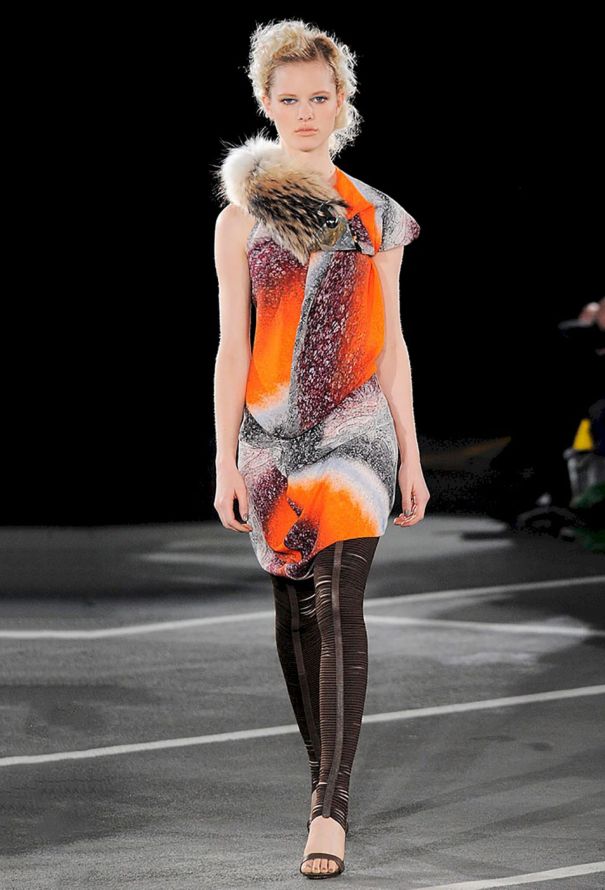 Modern Designers Peter Pilotto F/W 2010 Silk Dress - 2