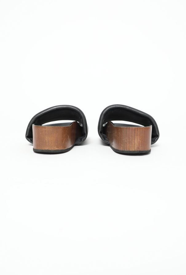 Céline 2014 Platform Wooden Slides - 5