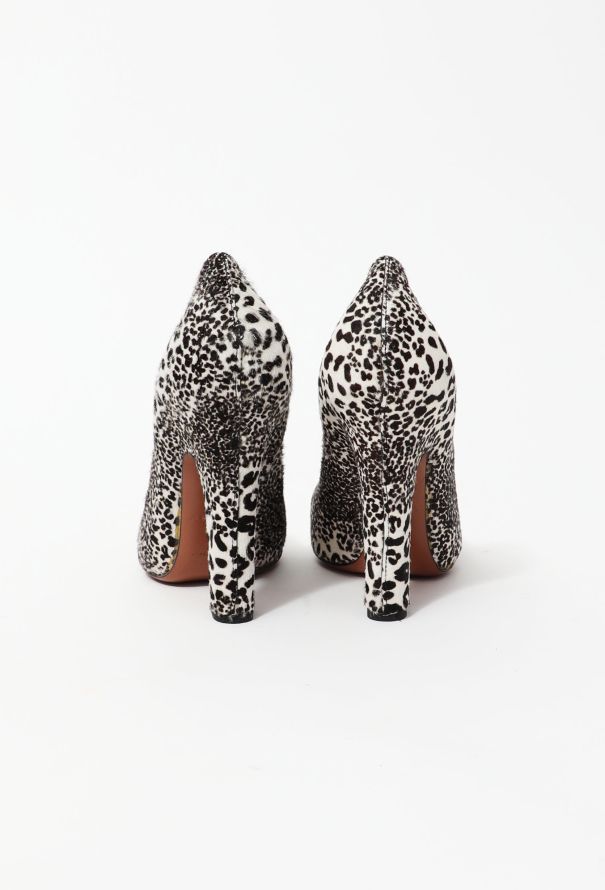 Alaïa Leopard Print Pony Hair Pumps - 4