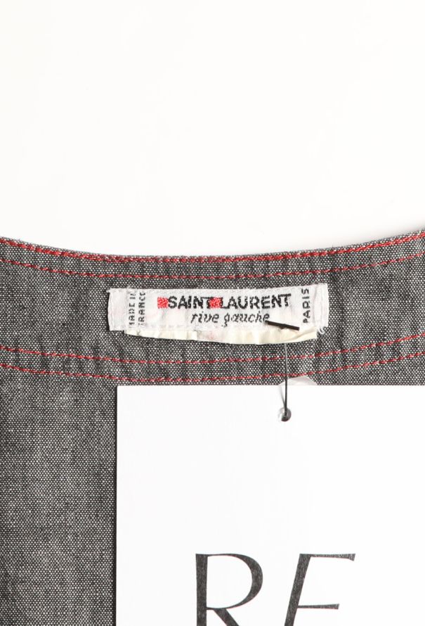 Saint Laurent Vintage Contrast Stitch Top - 4