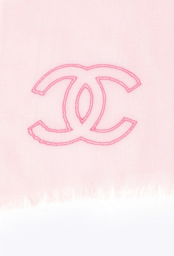 Chanel Tonal 'CC' Cashmere Scarf - 7