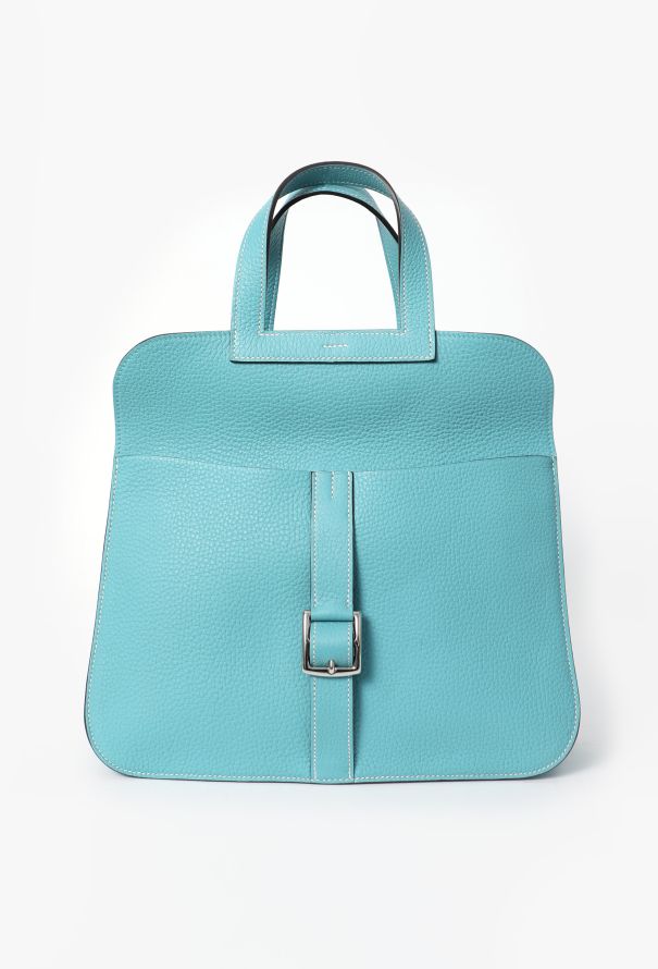 Hermès Bleu Jean Taurillon Clémence Halzan 31 - 5