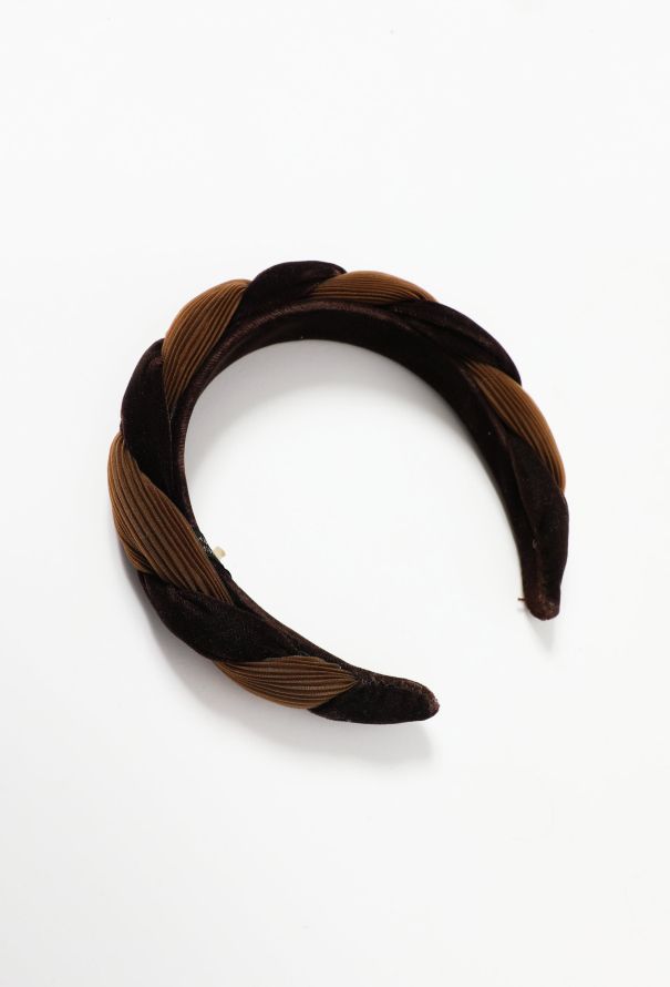 Exquisite Vintage Alexandre de Paris Velvet Pleated Headband - 4