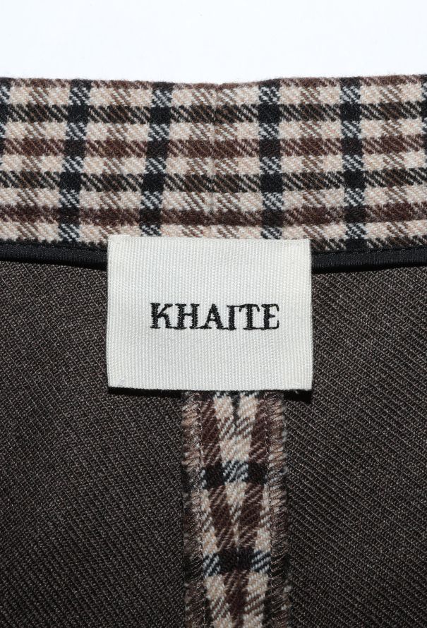 Khaite 2019 Ruby Flared Checkered Shorts - 5