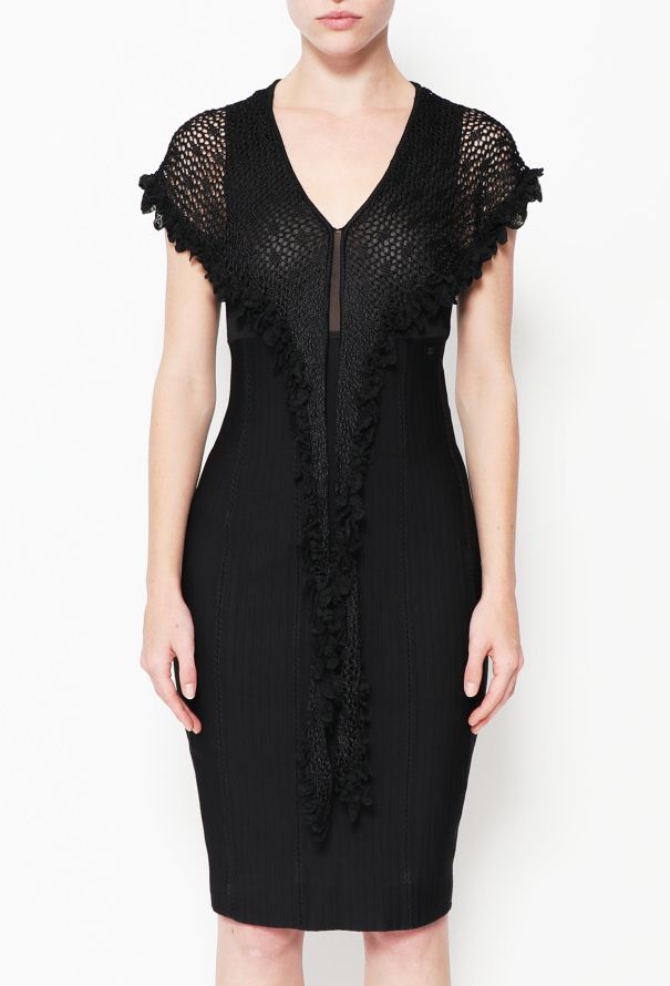 Chanel Crochet Overlay 'CC' Dress - 2