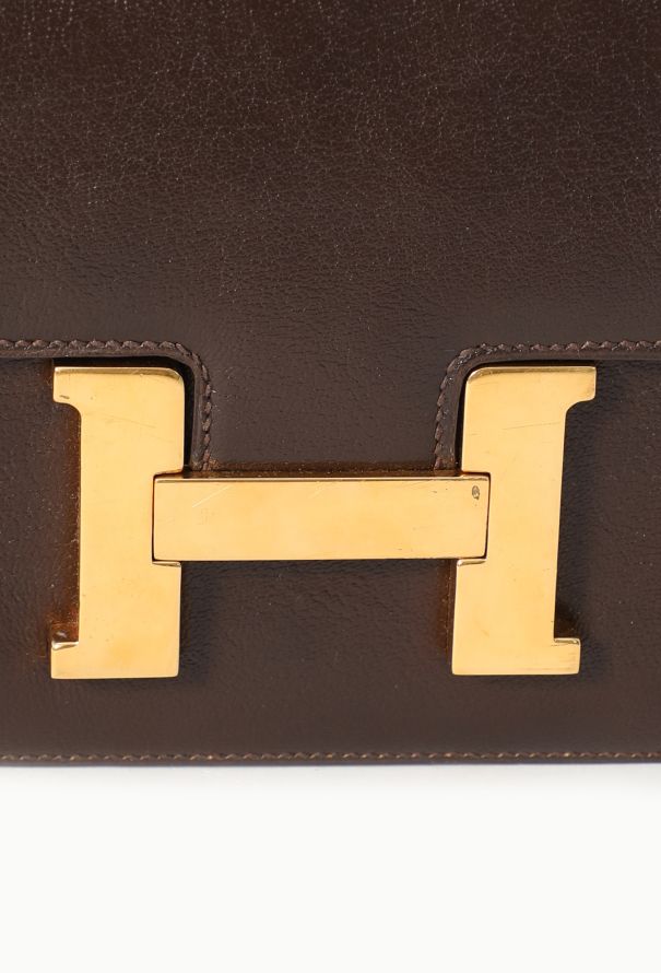 Hermès Brown Calfskin Constance 24 - 16