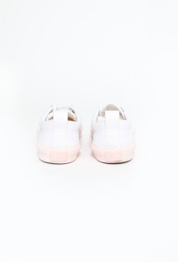 Céline Contrast Sole Canvas Trainers - 5