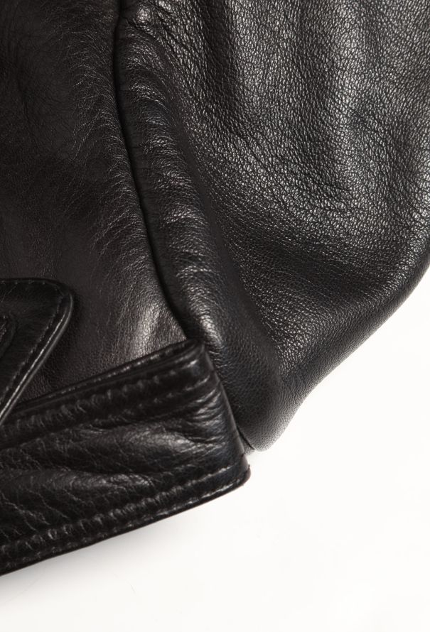 Balenciaga Classic Lambskin Biker Jacket - 8