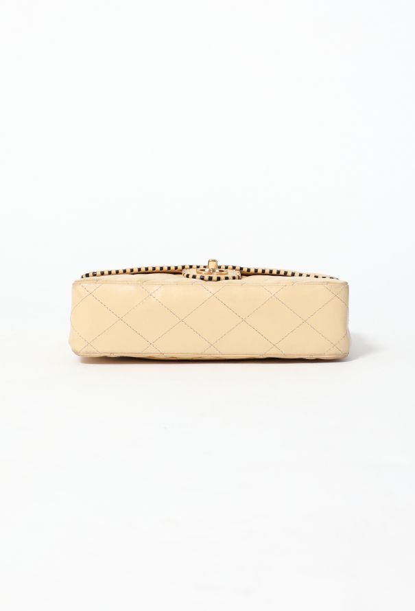 Chanel Woven Trim Medium Timeless Bag - 6