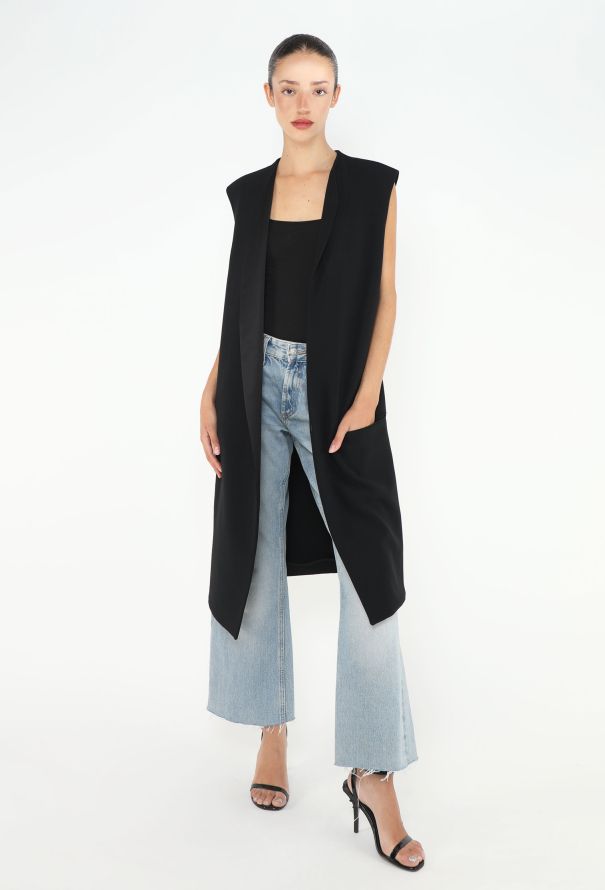 Céline Tailored Long Smoking Vest - 3