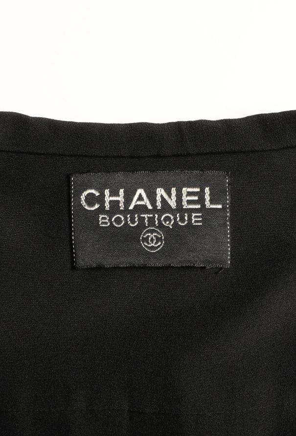 Chanel Rare Fall 1983 Pleated Silk Dress - 5