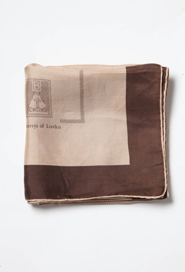 Burberry Vintage Printed Silk Carré - 3
