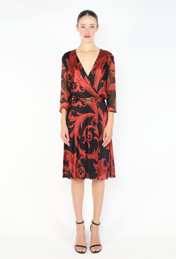 Gianni Versace Baroque Belted Dress, 2000 - 2