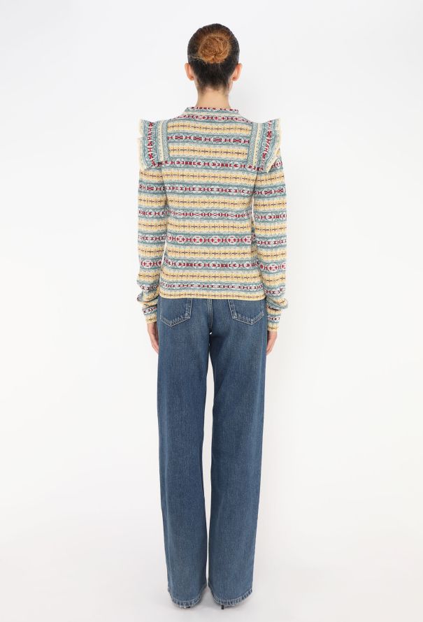 Louis Vuitton 2018 Ruffled Graphic Sweater - 4