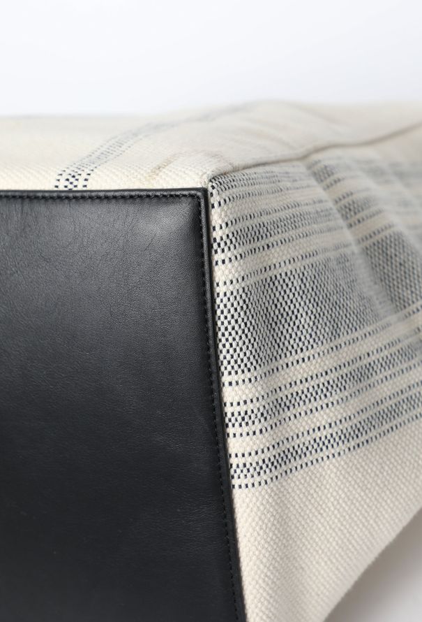 Céline Striped Canvas Phantom Tote - 9