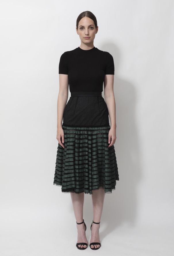 Louis Vuitton F/W 2004 Tiered Ruffled Midi Skirt - 2