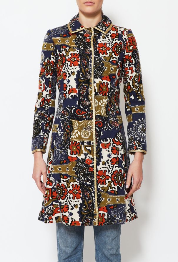 Malcolm Starr '60s Mosaic Lamé Coat - 4