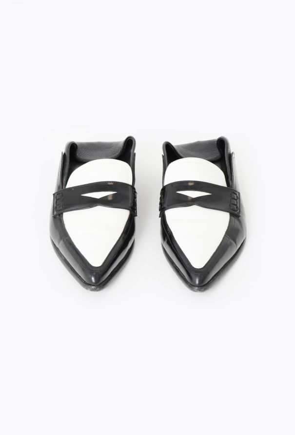 Loewe 2020 Folded Leather Penny Loafers - 3