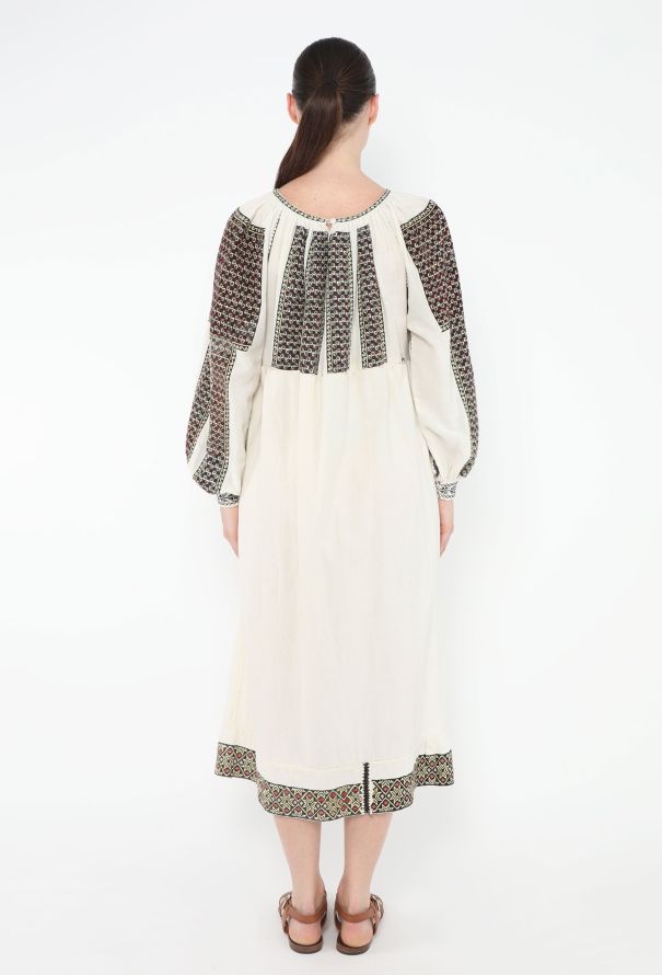 World Treasures Vintage Hand-Embroidered Kaftan - 5