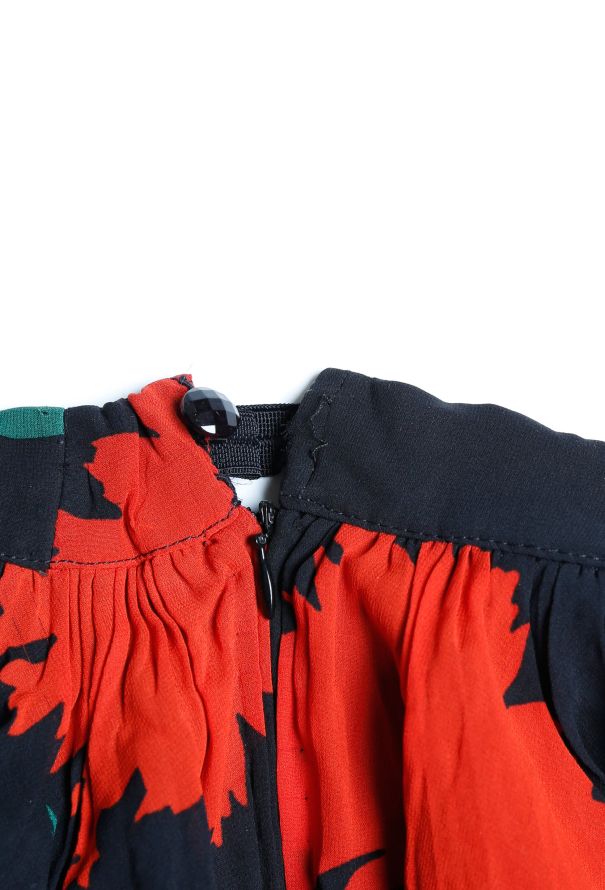 Valentino 80s Floral Pleated Skirt - 6