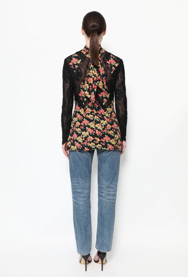 Valentino Vintage Floral Lace Top - 3