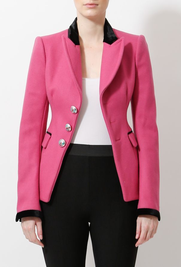 Balenciaga Iconic F/W 2007 Pink Collegiate Blazer - 4