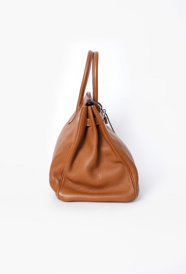 Hermès Gold Taurillon Clémence Birkin 35 - 5