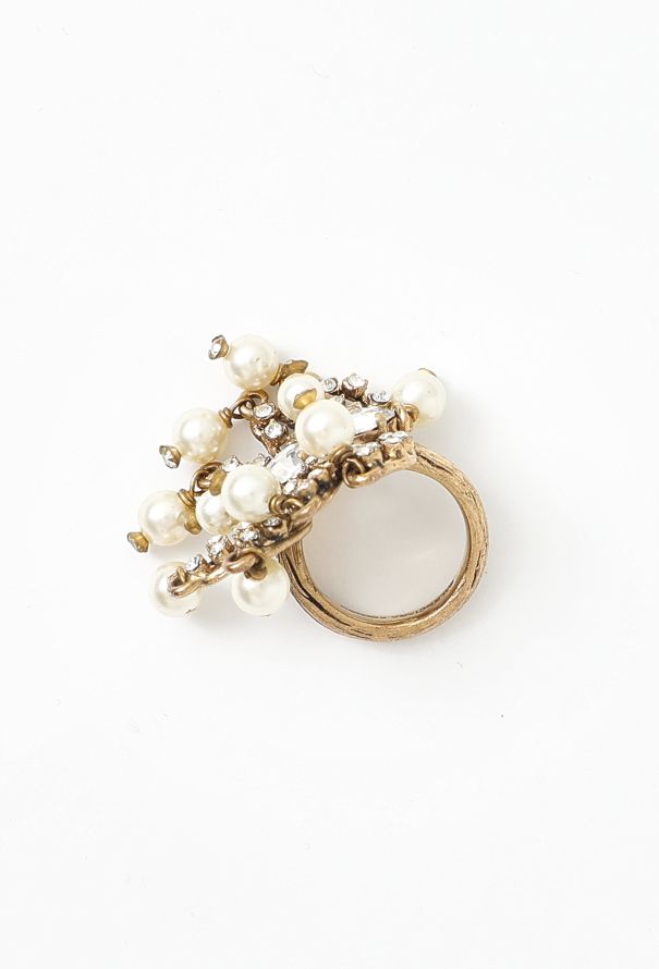 Balenciaga Edition F/W 2008 Pearl Leaf Ring - 4