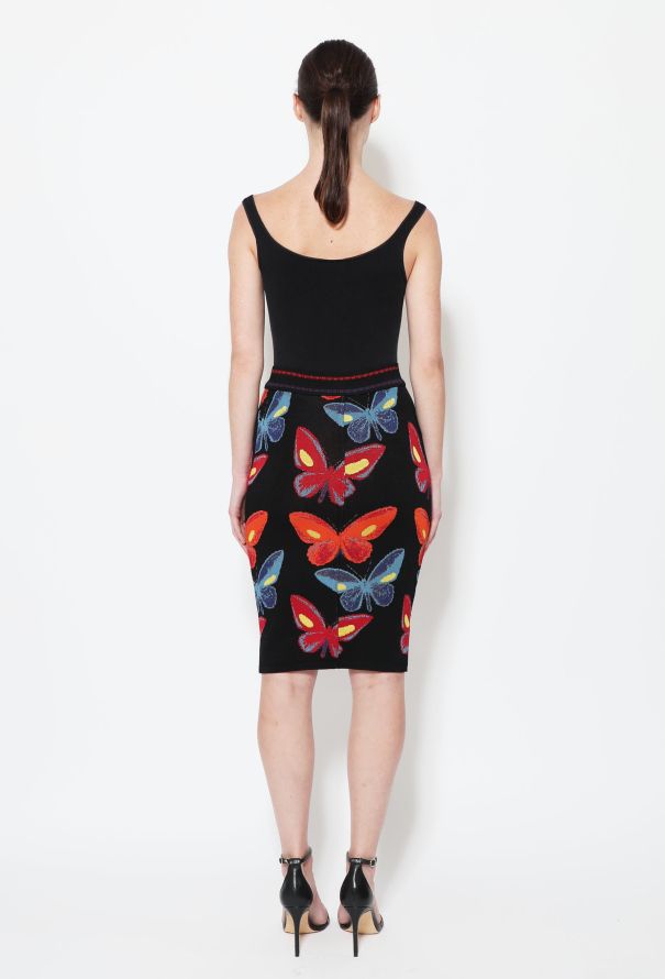 Alaïa Rare F/W 1991 Bicolor Butterfly Skirt - 4