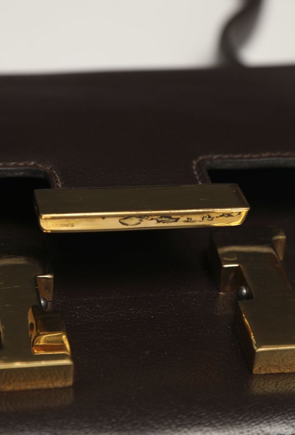 Hermès Brown Calfskin Constance 24 - 13