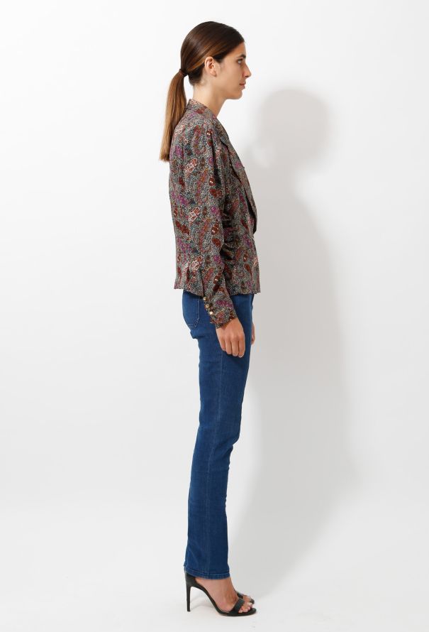 Emanuel Ungaro 70s Paisley Double Breasted Jacket - 4