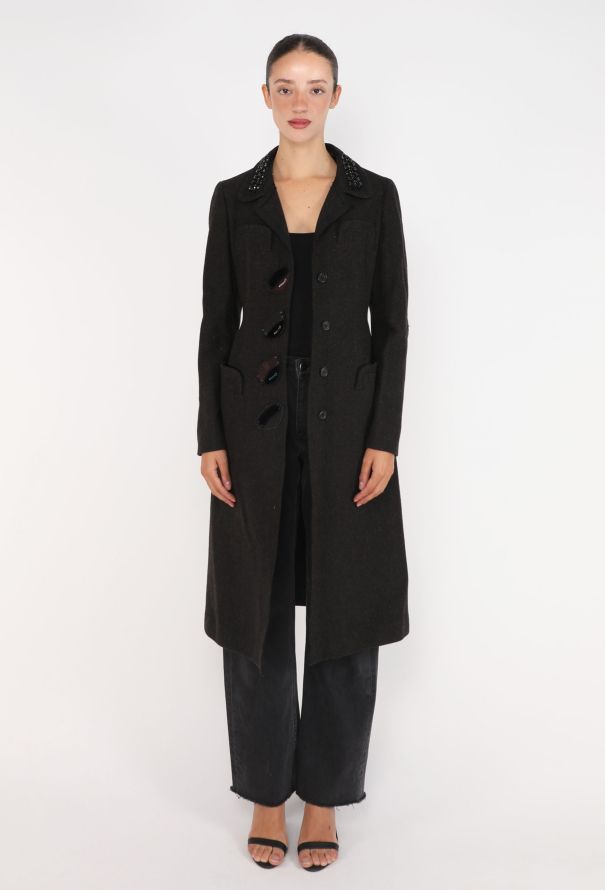 Prada Embellished Collar Coat, F/W 2004 - 5