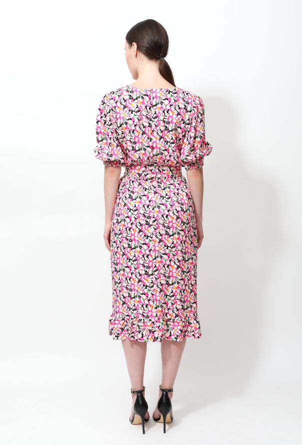 Exquisite Vintage Guy Laroche '80s Ruffled Hem Dress - 3
