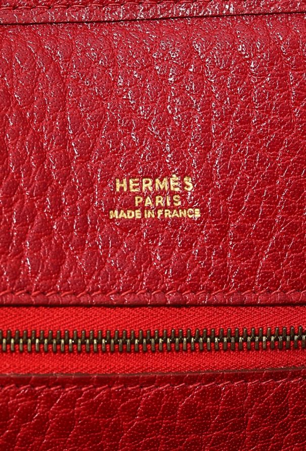 Hermès Red Buffalo Galop Tote Bag - 12
