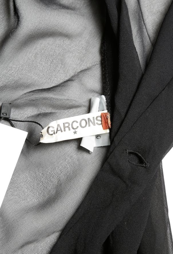 Comme des Garçons 1992 Buttoned Up Semi Sheer Dress - 6