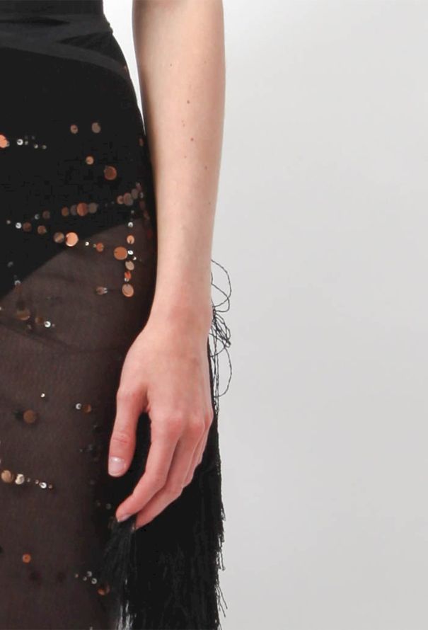 Ann Demeulemeester Feathered Wrap Skirt - 4