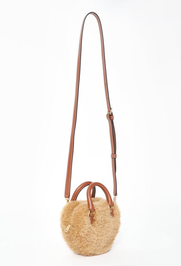 Céline 2022 Shearling Heart Mini Bag - 3