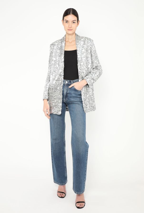 Sonia Rykiel F/W 2018 Notched Sequin Blazer - 4