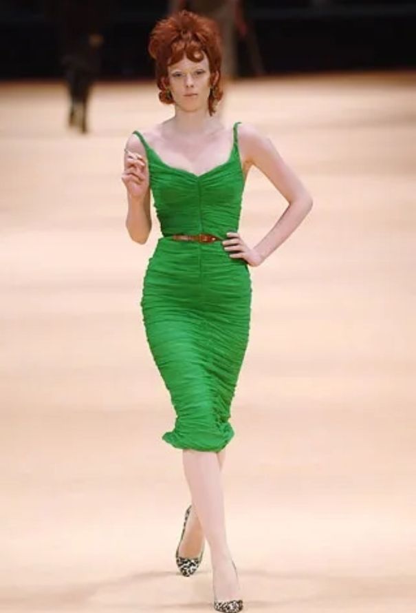 Alexander McQueen COLLECTOR F/W 2005 Ruched Chiffon Dress - 2