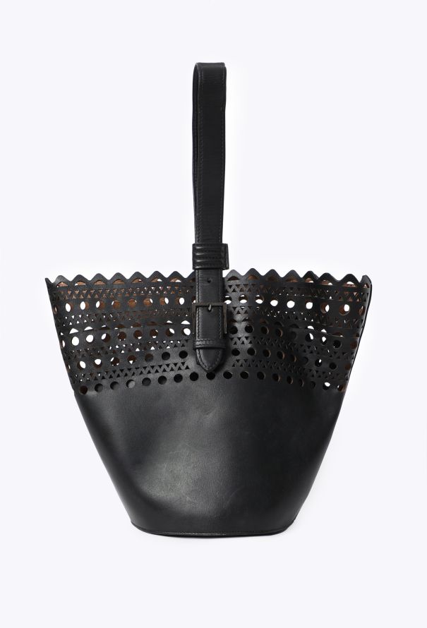 Alaïa Laser-cut Calfskin Bucket Bag - 4