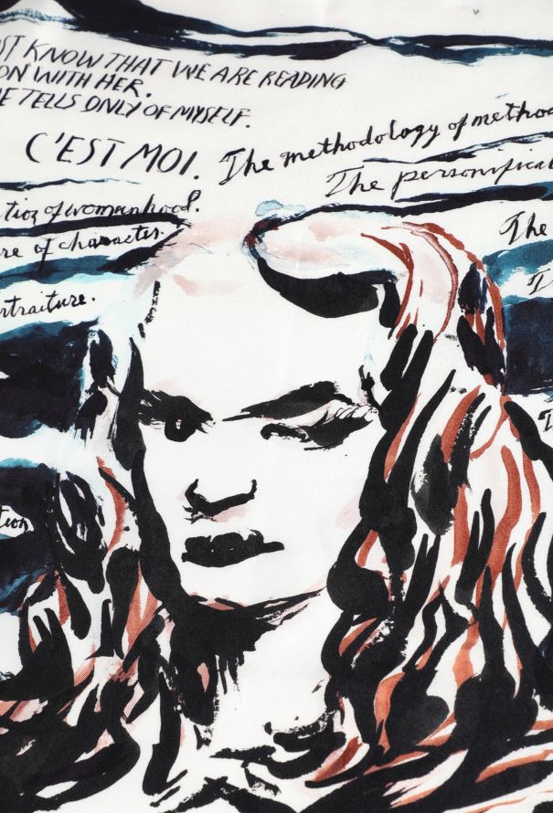 Dior F/W 2019 x Raymond Pettibon Mona Lisa Scarf - 5