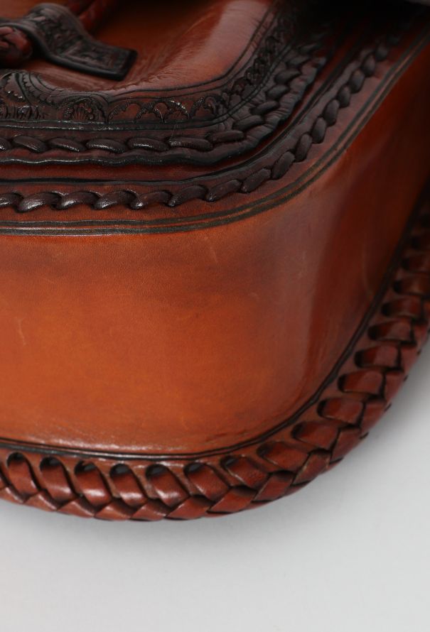 World Treasures Spanish Hand Tooled Leather Bag - 8