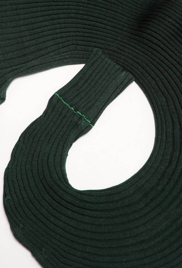 Bottega Veneta S/S 2022 Ribbed Silk Turtleneck Dress - 7