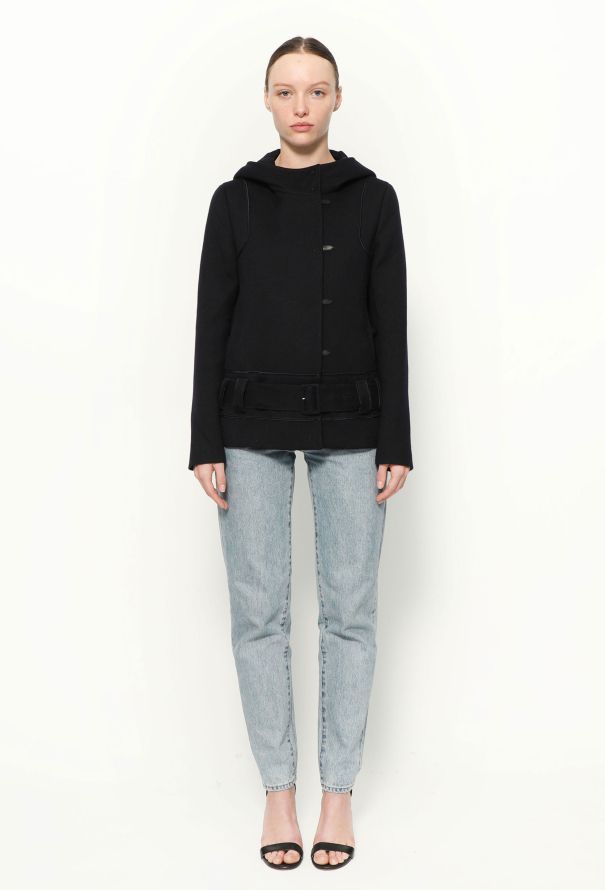 Prada Classic Hooded Wool Jacket - 3
