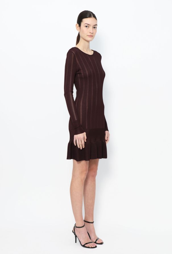 Alaïa 1992 Ribbed Bodycon Knit Dress - 3