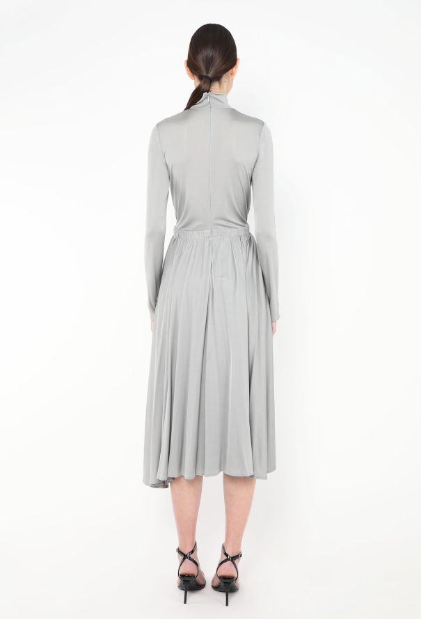 Valentino 2022 Silk Pleated Midi Dress - 4