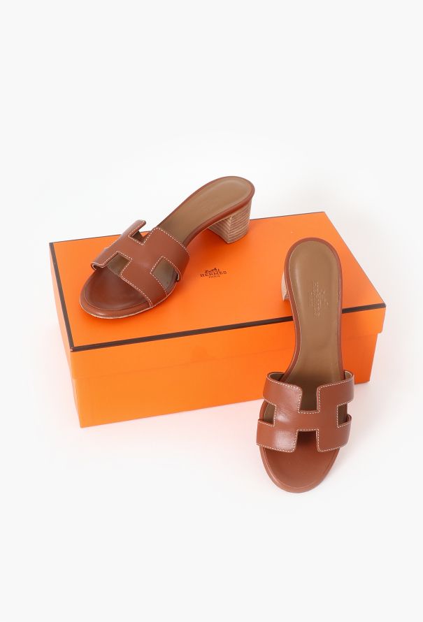 Hermès Classic Leather Oasis Mules - 5