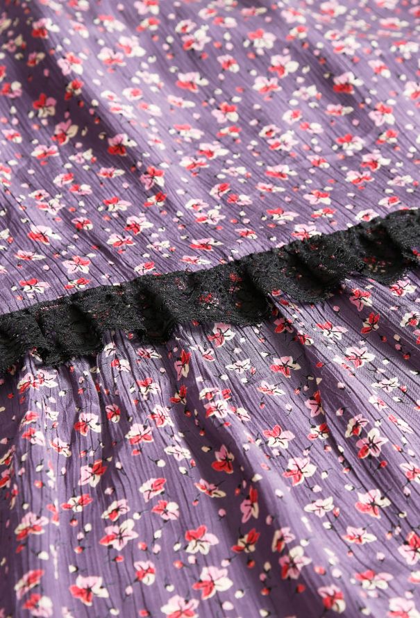 70s Floral Prairie Dress - 7
