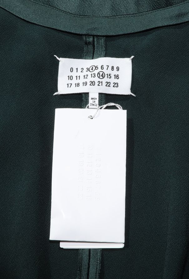 Maison Margiela Green Charmeuse Open-Back Gown – 2024 - 5